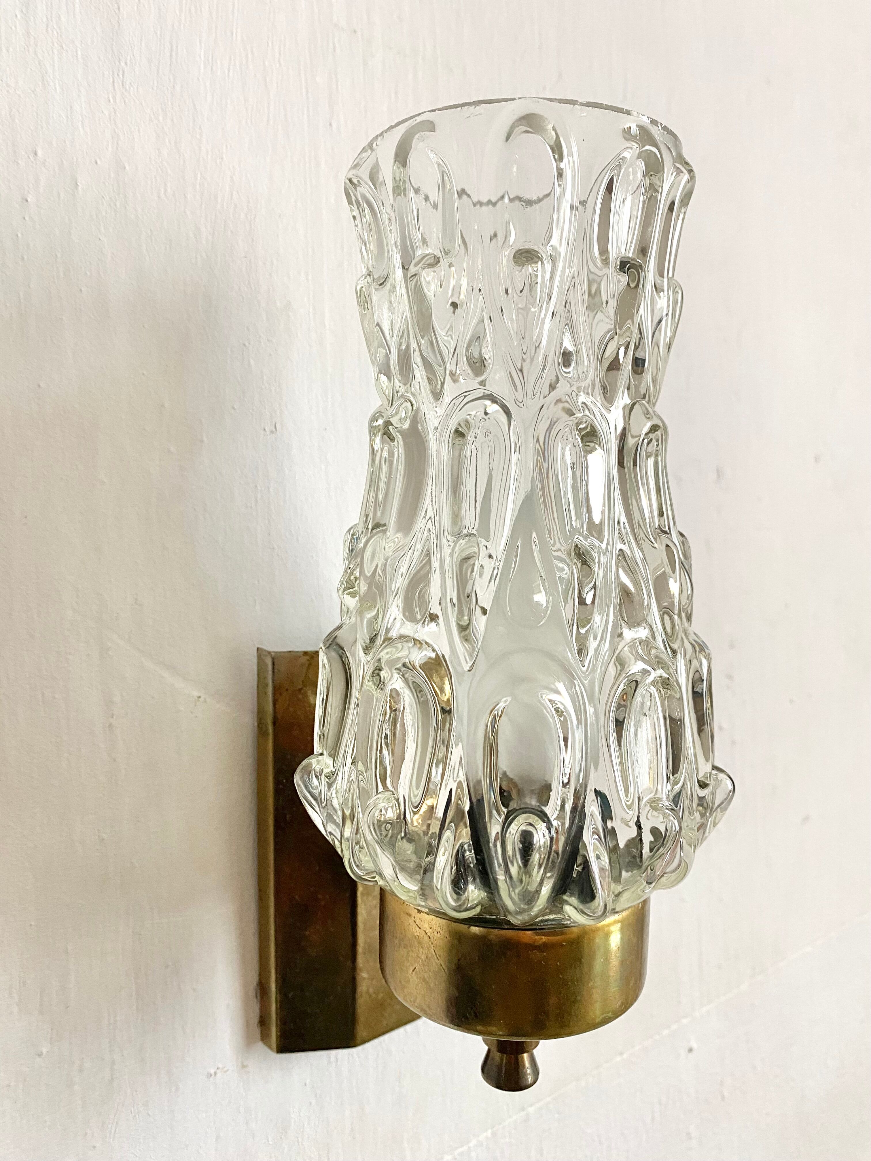 Pair of vintage wall lamps 60-70s