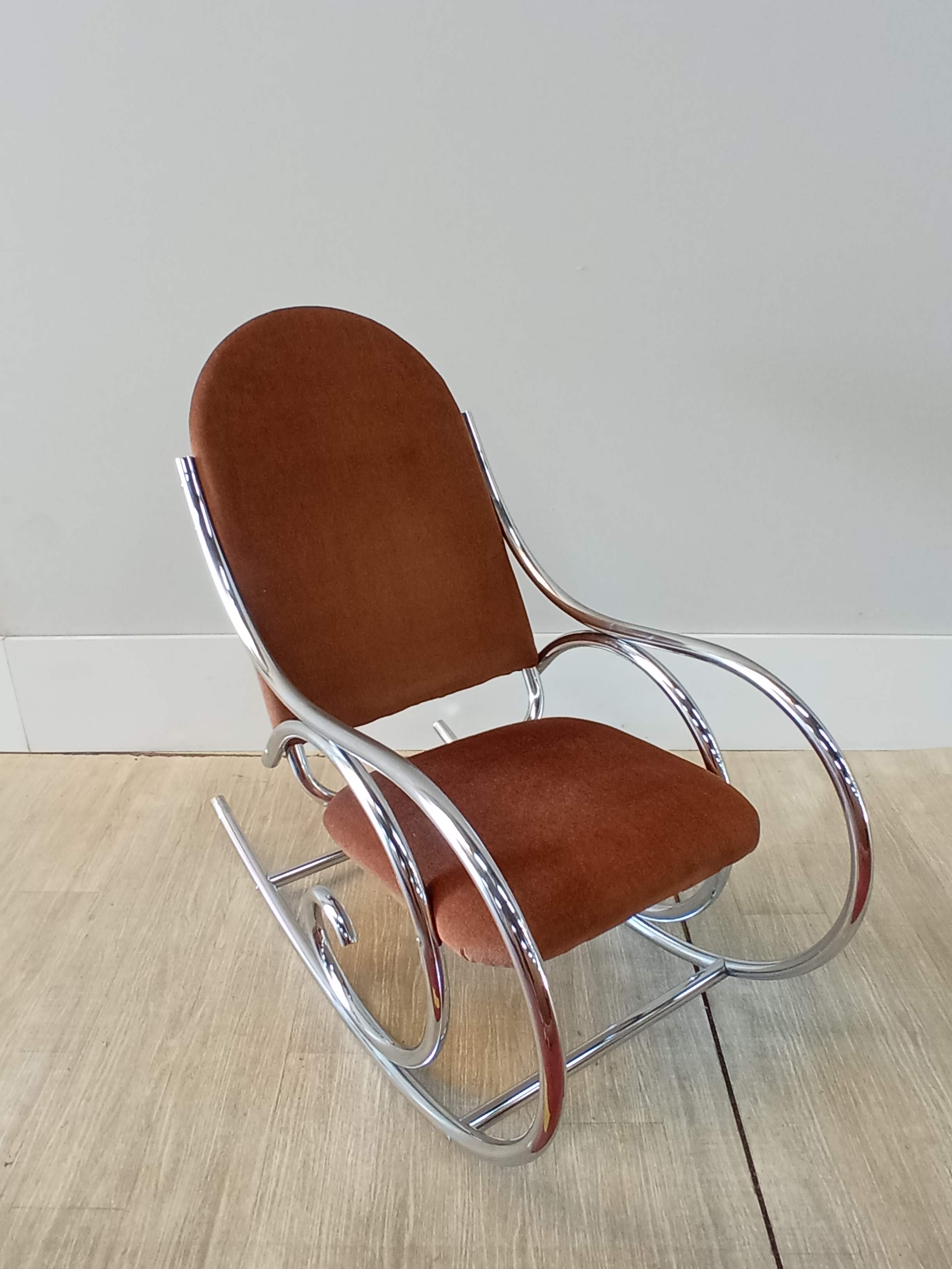 Chrome rocking chair