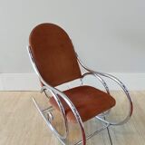 Chrome rocking chair