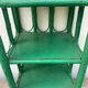 Table de chevet en rotin vert vintage