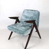 Light blue bunny armchair by józef chierowski, 1970s