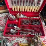 Vintage Ivory and Stainless Steel Cutlery Set | French Elegance