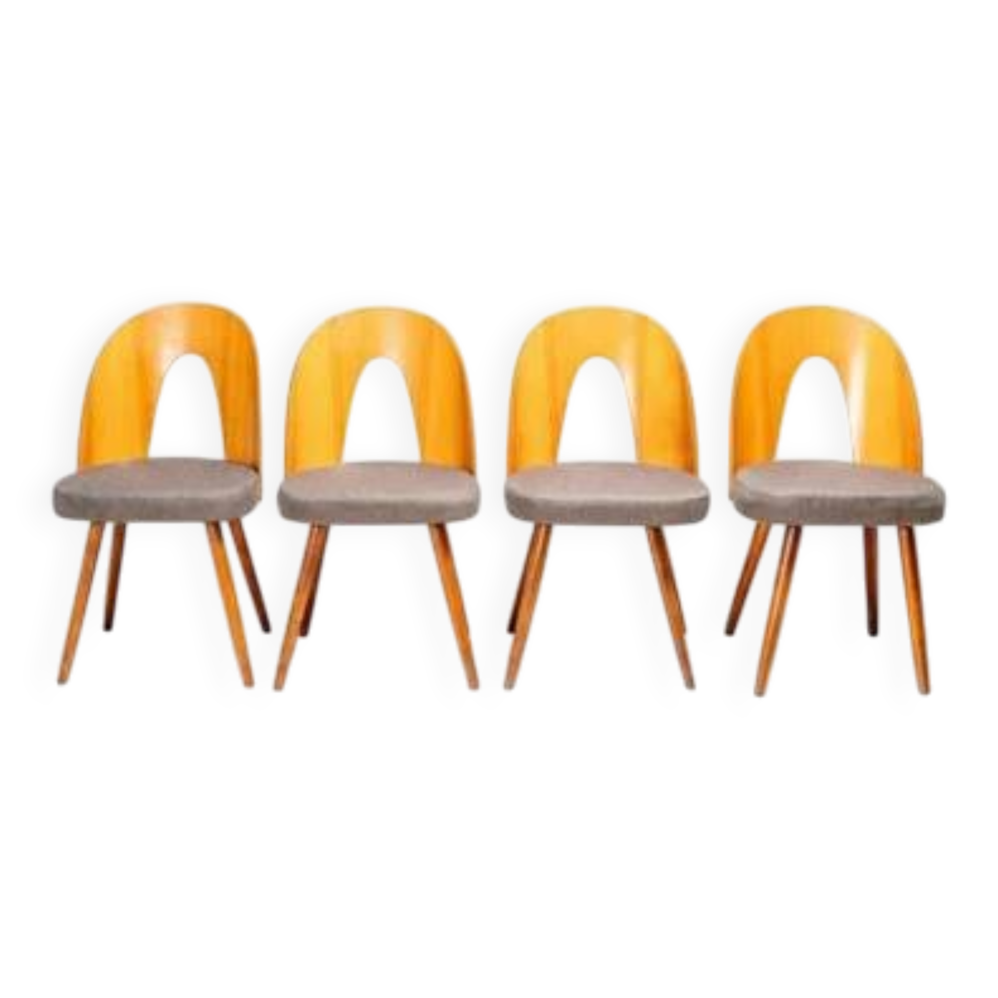 Chaises de salle à manger Antonín Šuman, Tatra Nábytok, Tchécoslovaquie années 1960.