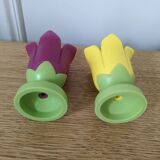 Set of two tulip eggcups