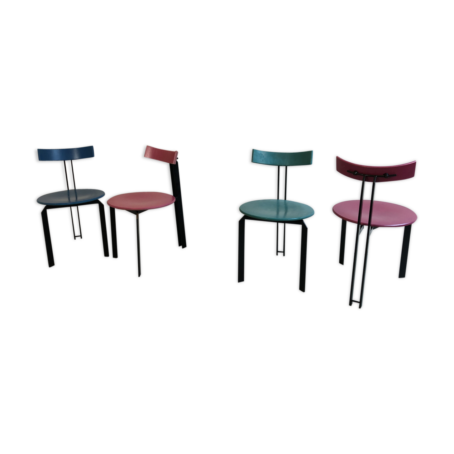 Set of 4 Harvink Zen eighties chairs