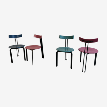 Set of 4 Harvink Zen eighties chairs