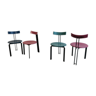 Set of 4 Harvink Zen eighties chairs