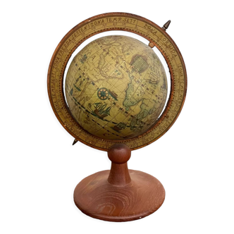 vintage rotating globe