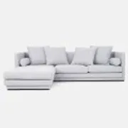 Corner sofa MALMO dove grey, Scandinavian design