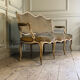 Louis XV bench in carved and painted wood, 18th century