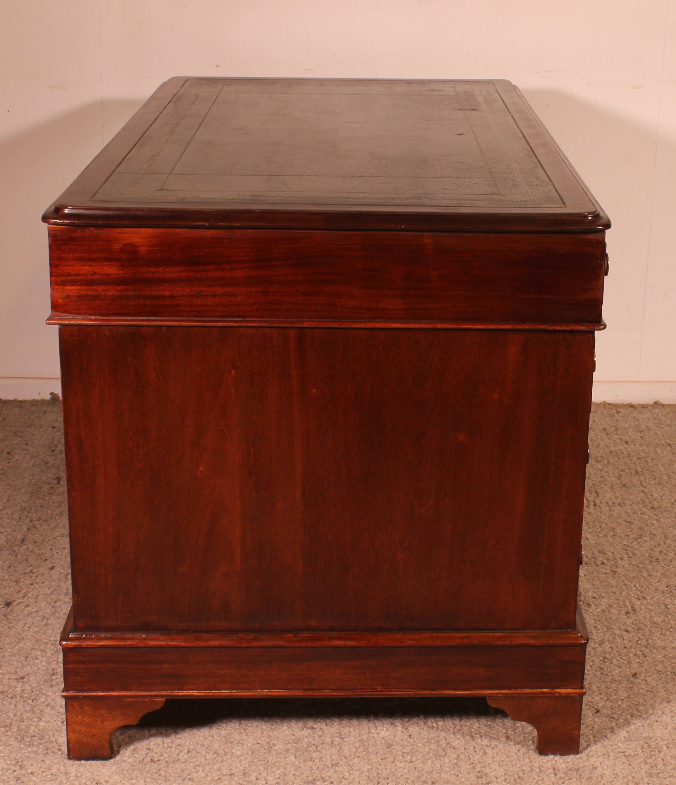 Small Desk with Drawers in Mahogany, 19th Century