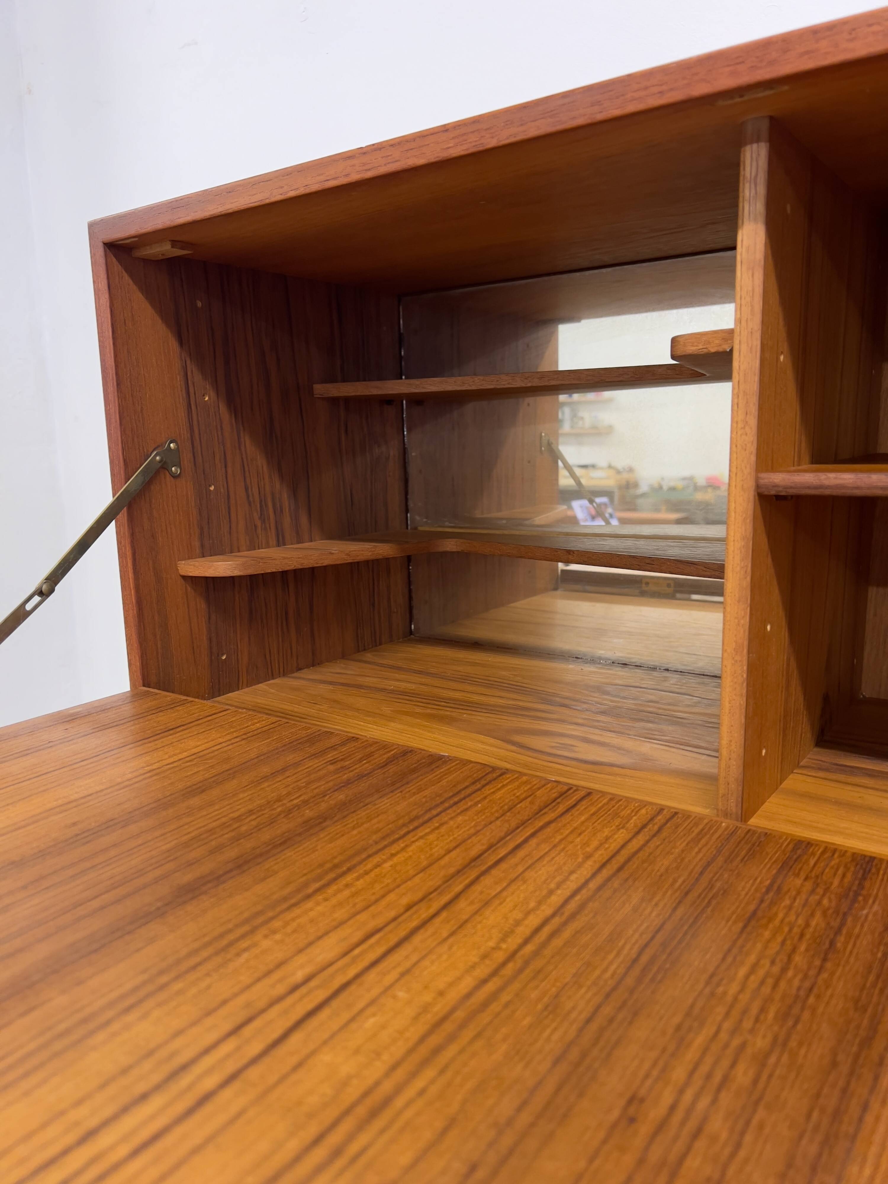Teak Bar Cabinet By Kai Kristiansen For Feldballes, 1960s