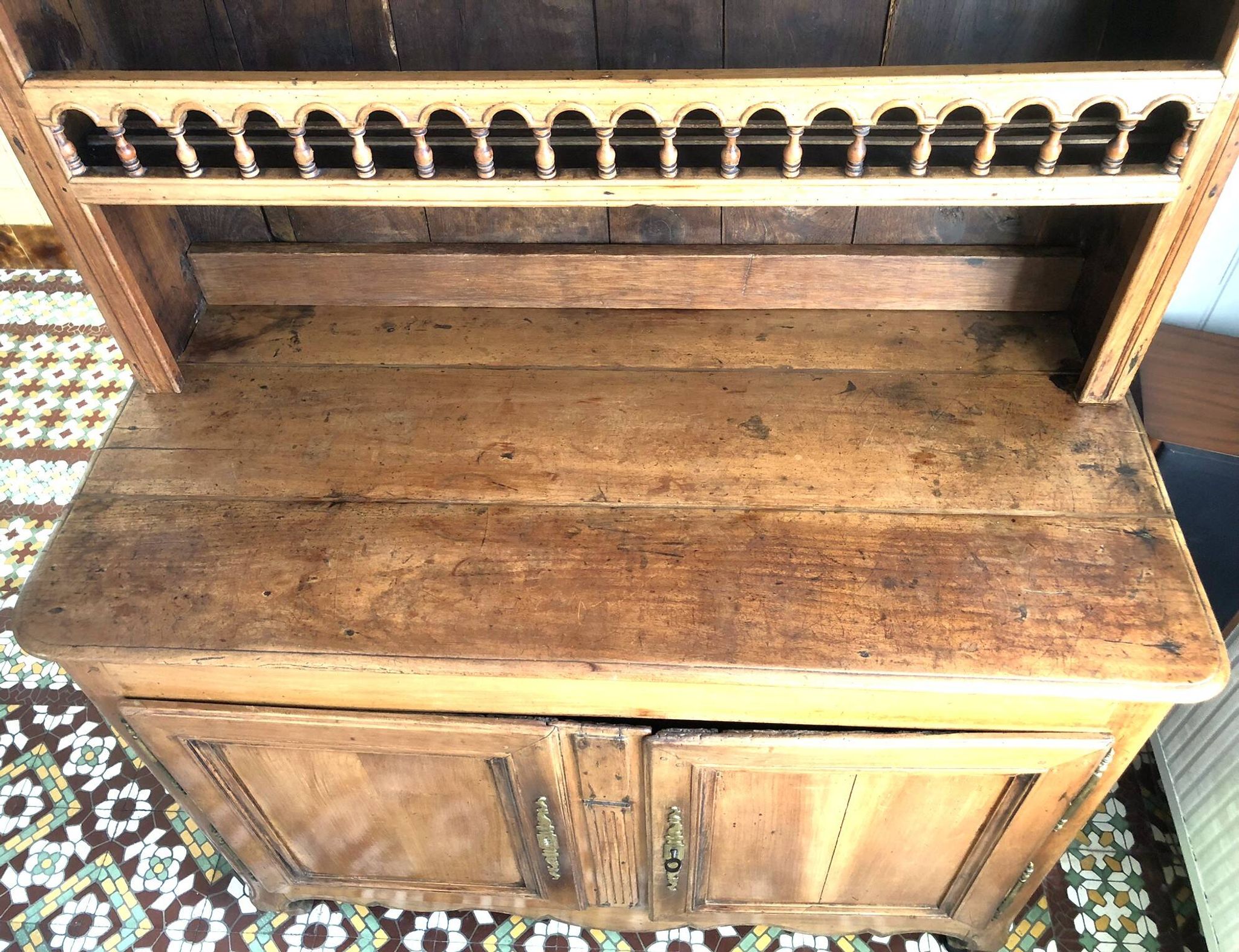 Restored cherrywood dresser, 18th century period, beautiful patina