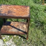 Old workbench, tolix shelf