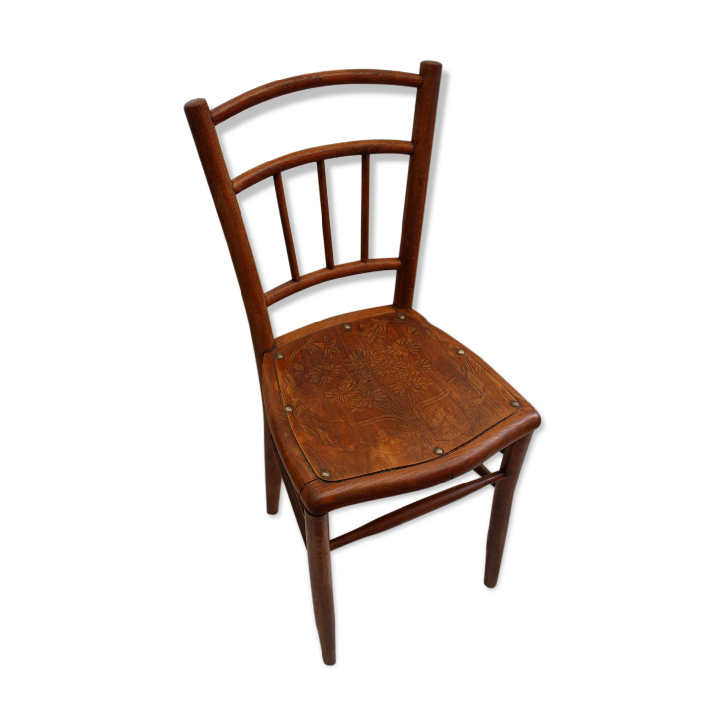 Embossed bistro chair
