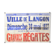 Poster "Great Regatta" - City of Langon - 1937