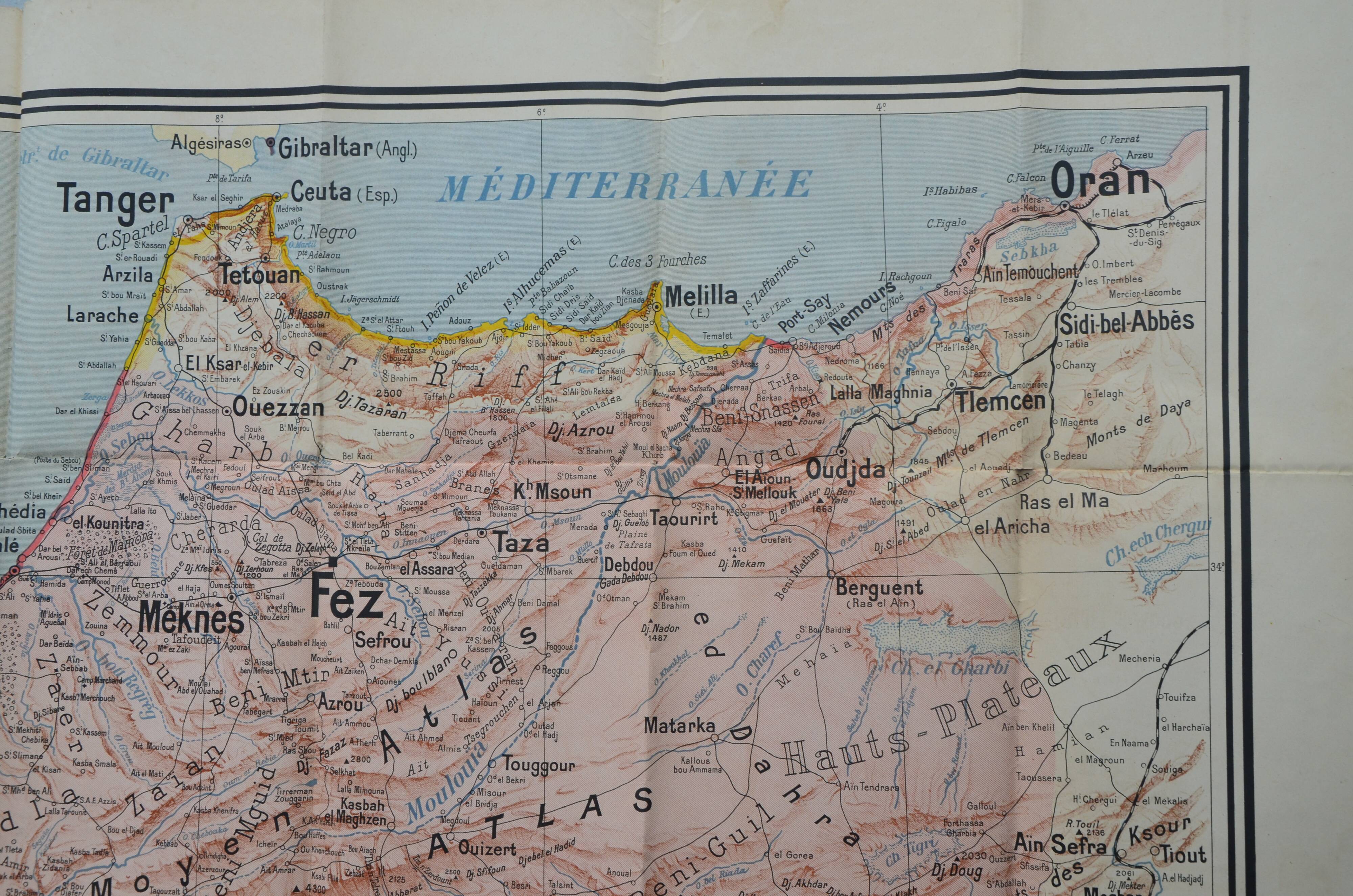 Toutey, Morocco map table