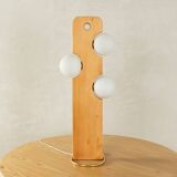 80s Wooden Floow Lamp by Temde