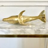 Dauphin en laiton vintage