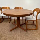Set of table and 4 sled chairs from Baumann