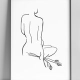 Near the flowers 30x42cm