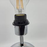 Paire de lampes boule, à poser en inox chromé Vintage