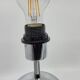 Paire de lampes boule, à poser en inox chromé Vintage