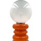 Space Age Orange Murano glass table lamp 1970s