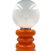 Space Age Orange Murano glass table lamp 1970s