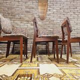 Set of 6 Scandinavian chairs year 70 vintage