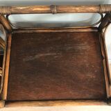 pair of vintage rattan bedside