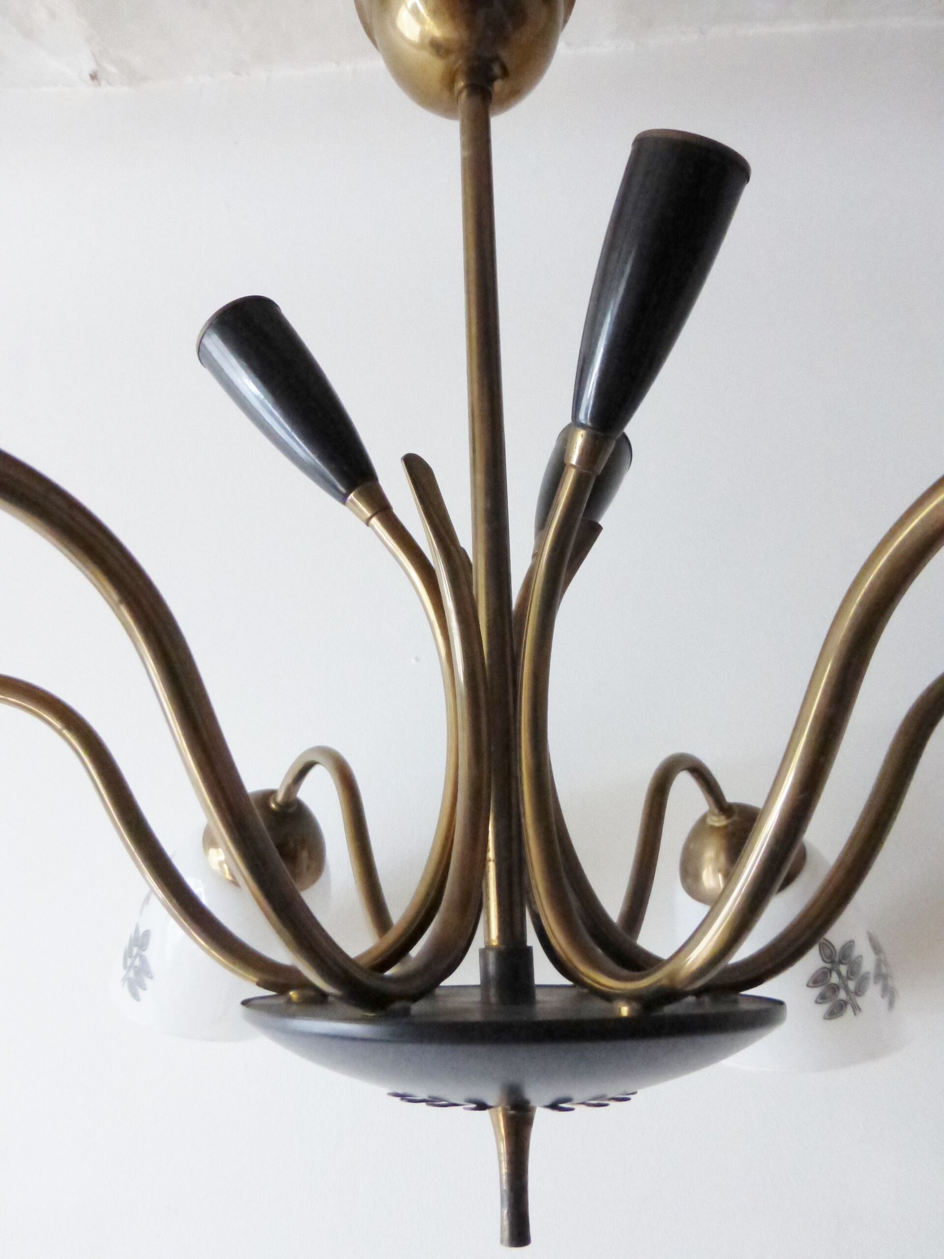 Chandelier 9 lights 1950-light vintage 50's rockabilly