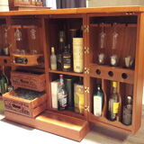 Meuble bar en teck massif