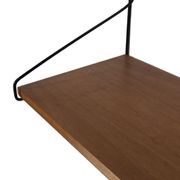Étagère murale en bois de teck vintage