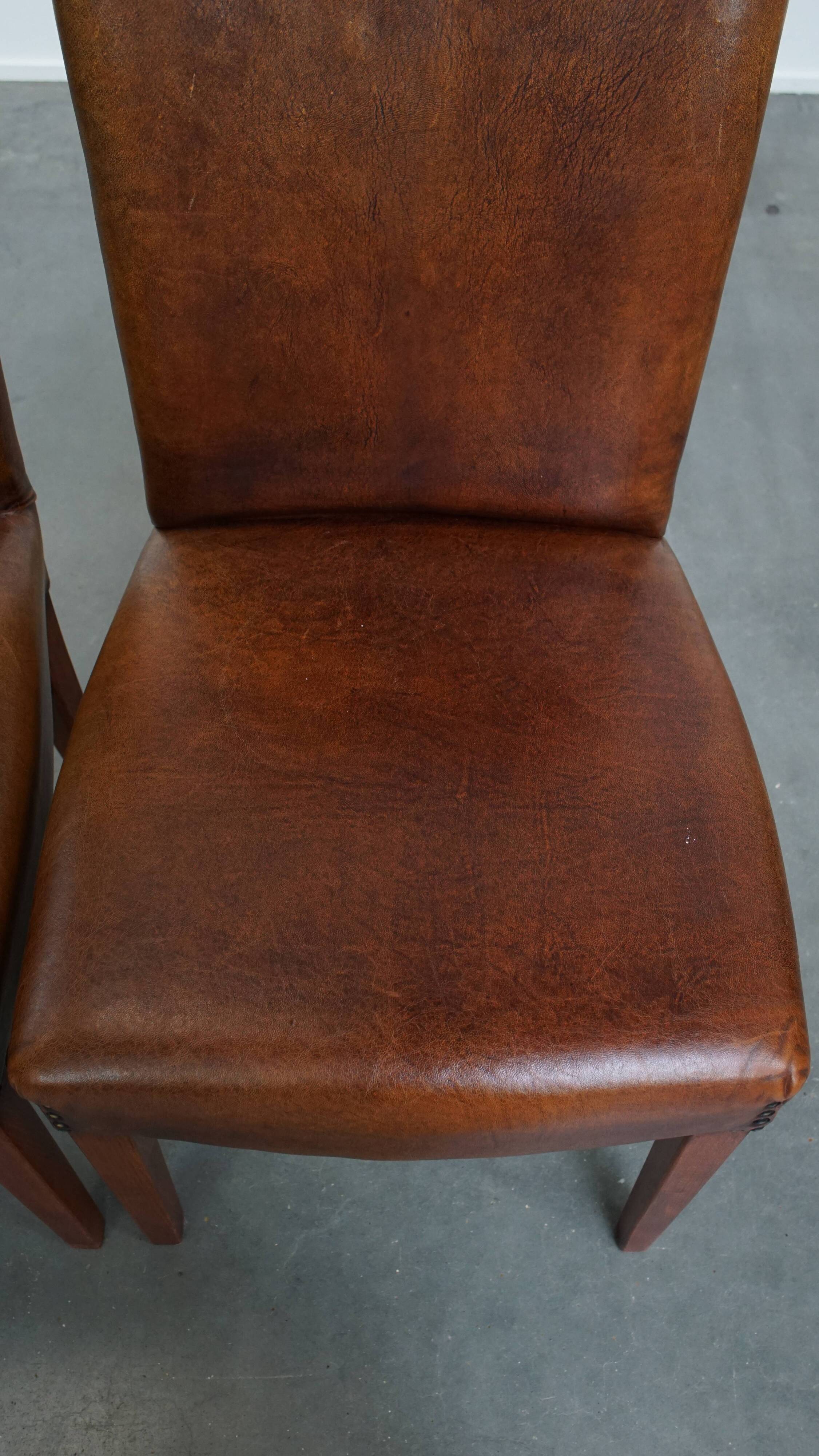 Set of 2 Sheepskin Dining Chairs