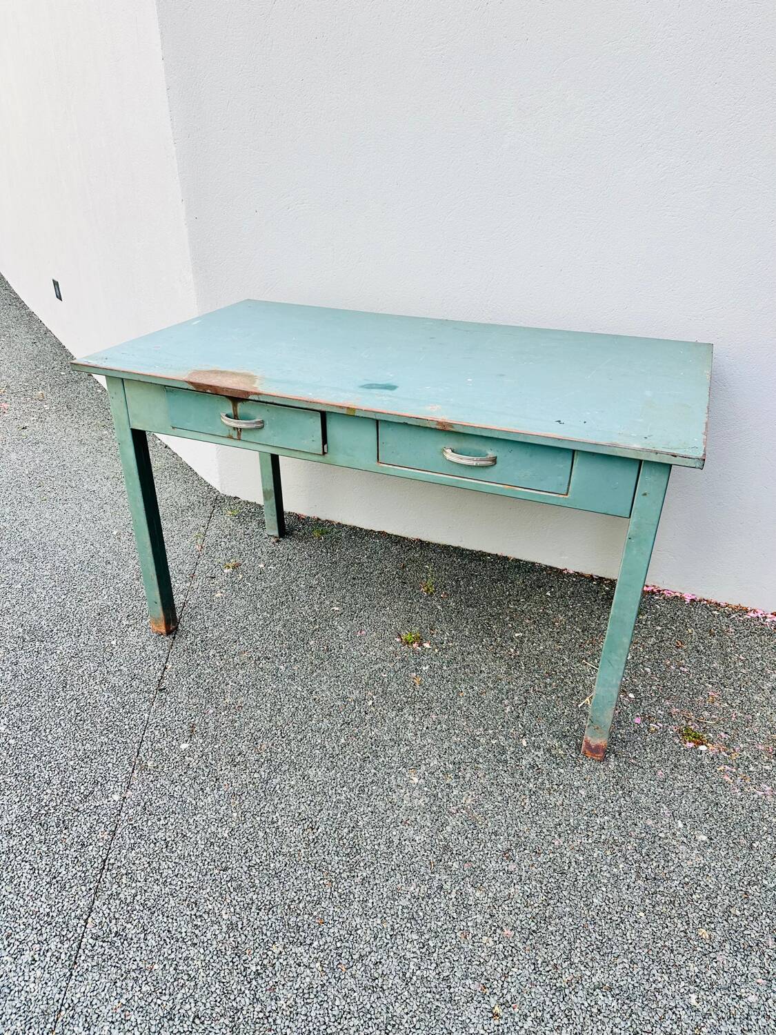 Bureau industrielle table vintage