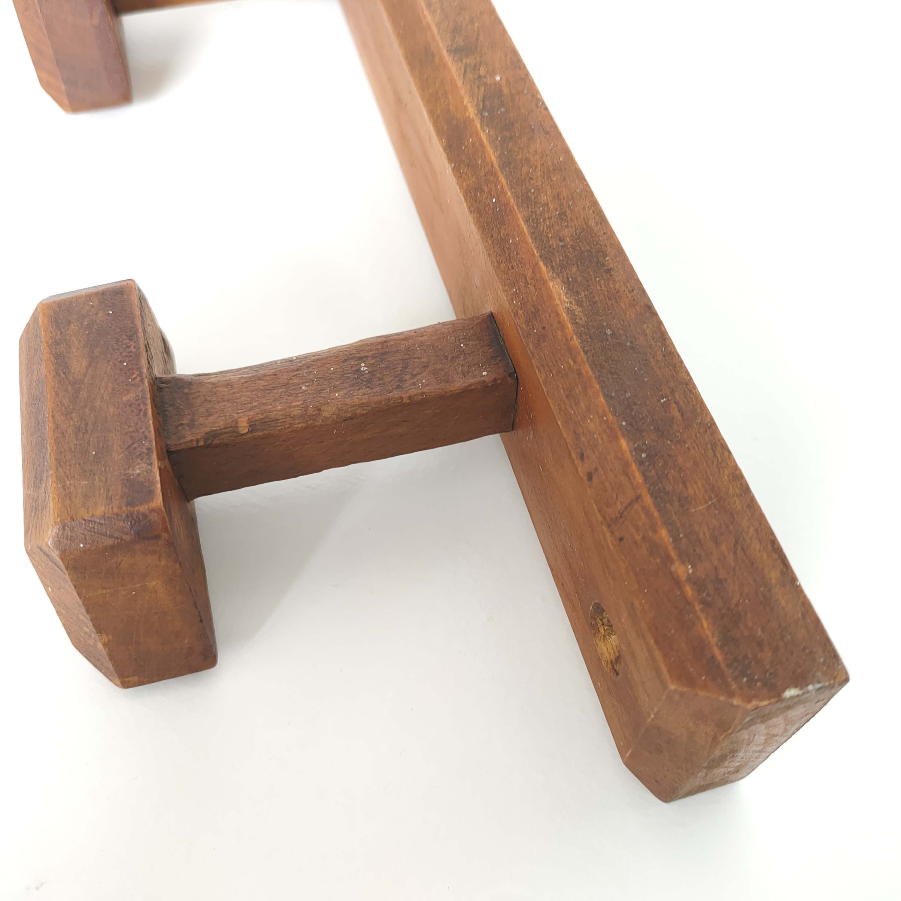 Coat racks 2 wood patères 40s