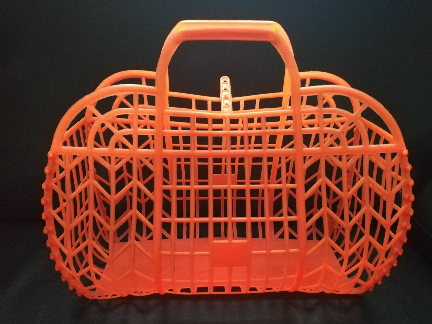 Vintage plastic shopping basket