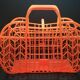 Vintage plastic shopping basket
