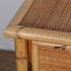 Vintage wicker, bamboo and brass chest of drawers by Dal Vera, 1970.
