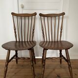 Set of 2 vintage Baumann Tacoma bistro chairs, circa 1960