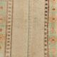 Tapis de couloir vintage turc crème et marron