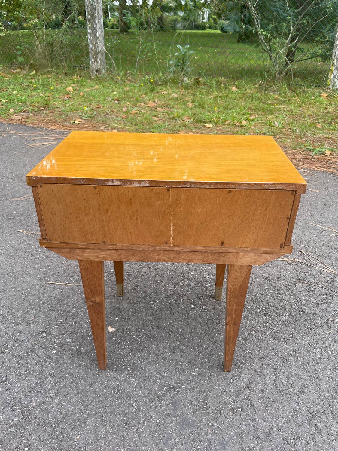 Bedside table with compass feet, 1960s