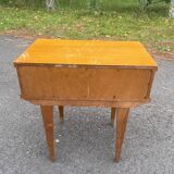 Bedside table with compass feet, 1960s