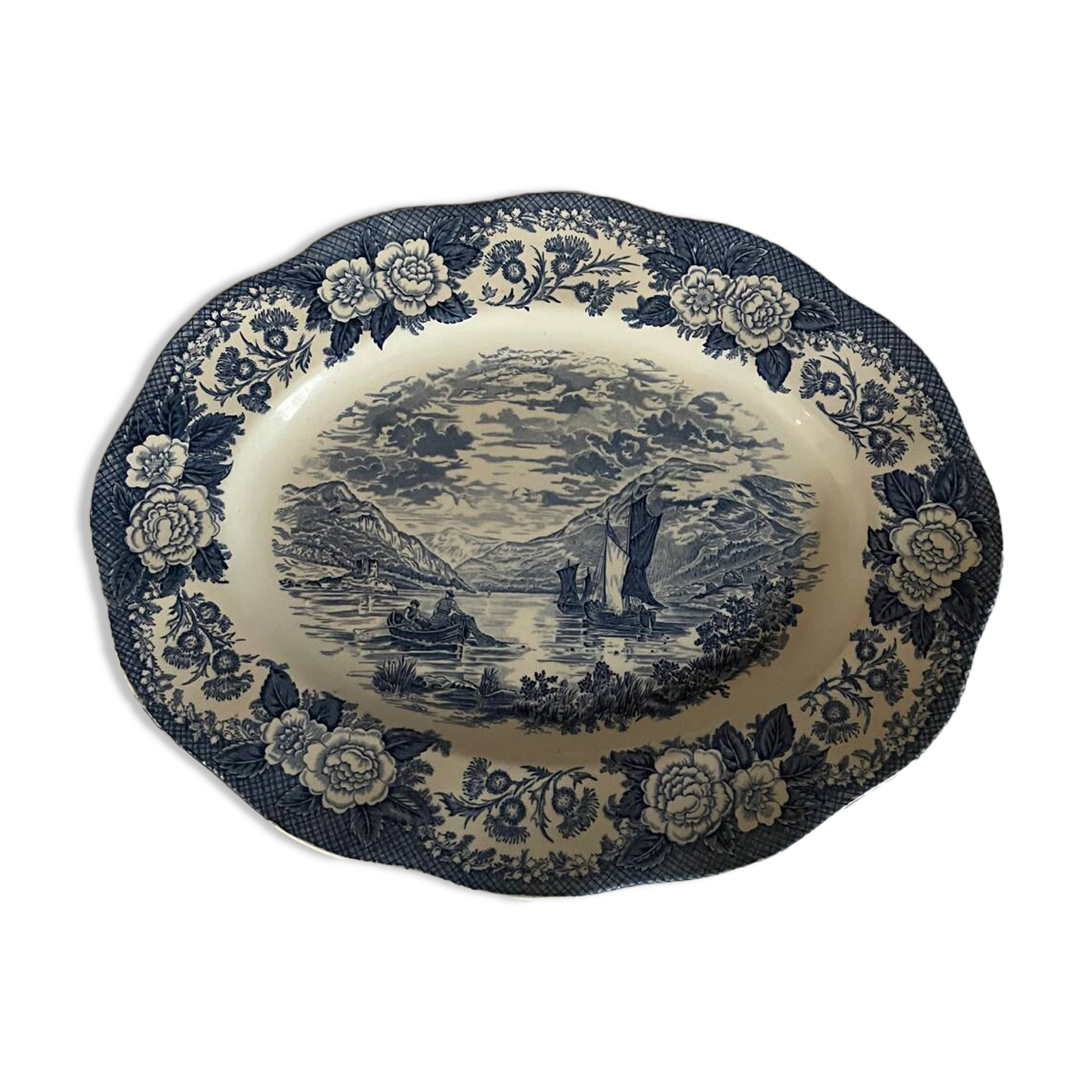 Oval dish Lochs of Scotland collection