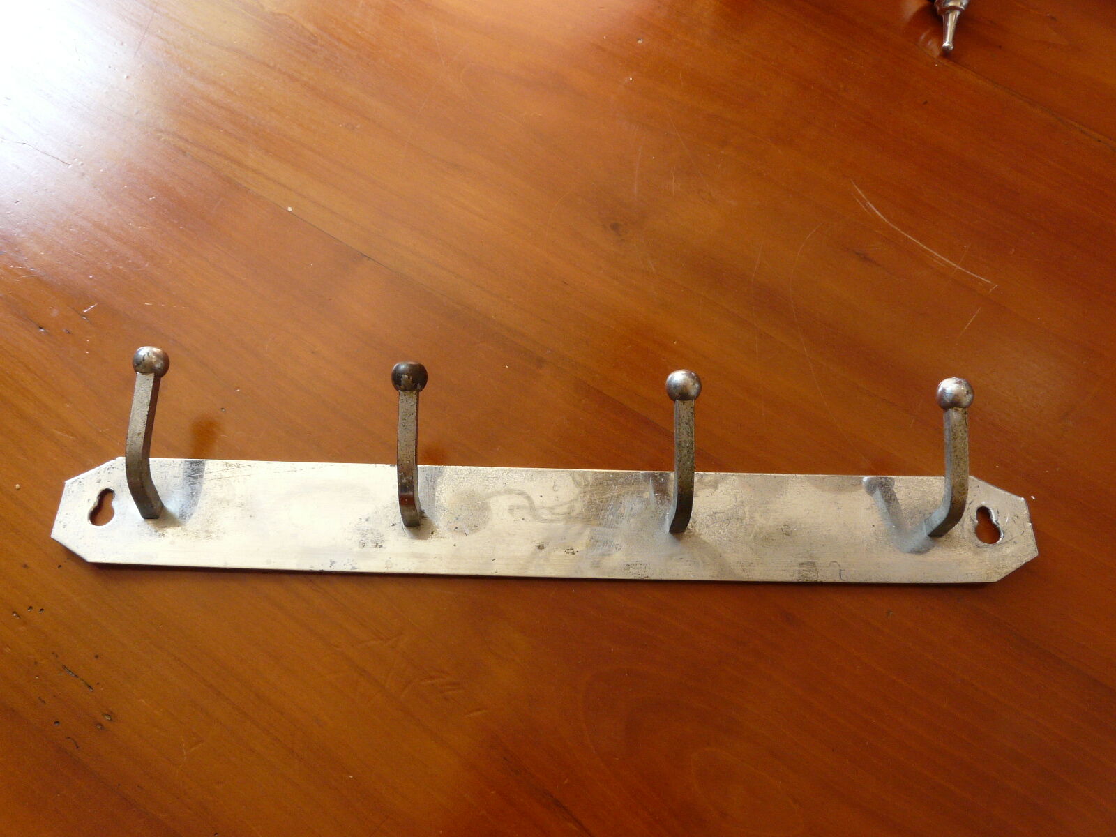 cloth holder or towel rack in chrome metal