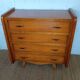 1950s 60s chest of drawers with four drawers and tapered legs.