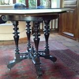Marble table with stone encrustation from India