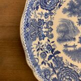 10 old blue earthenware dessert plates Burgenland Villeroy and Boch 1950