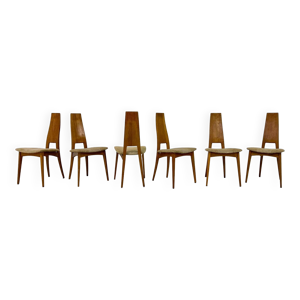ensemble de 6 chaises - 1980
